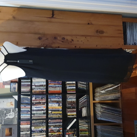 COPY - Black chiffon fully lined dress - Picture 3 of 6